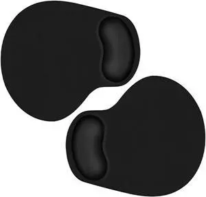 2 Pack Ergonomic Mouse Pad with Wrist Rest Support, Mousepad with Comfortable Gel Wrist Rest Support and Lycra Cloth,for Easy Typing Pain Relief Durable and Easy to Clean,Black 2 Pack Ergonomic Mouse Pad with Wrist Rest Support, Mousepad with Comfortable Gel Wrist Rest Support and Lycra Cloth,for Easy Typing Pain Relief Durable and Easy to Clean,Black