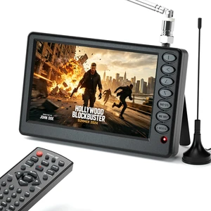 VQP 5 Inch Portable Mini TV for Car, Pocket Battery Operated With Remote, USB Port & TF Card Slot, Small Digital/Analog ATSC for Kitchen Camping VQP 5 Inch Portable Mini TV for Car, Pocket Battery Operated With Remote, USB Port & TF Card Slot, Small Digital/Analog ATSC for Kitchen Camping
