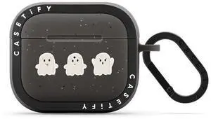 CASETiFY Bounce Airpods (3rd Gen) Case with Ring - Lil Ghosts AirPods Pro Case by GMF Designs - Matte Charcoal CASETiFY Bounce Airpods (3rd Gen) Case with Ring - Lil Ghosts AirPods Pro Case by GMF Designs - Matte Charcoal