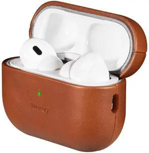 Belemay Handcrafted Full-Grain Vegetable-Tanned Leather Case for AirPods Pro 3rd Gen (2025), Two-Tone Effect, Natural Patina, Compatible with MagSafe, Compatible with Airpods Pro 3 Belemay Handcrafted Full-Grain Vegetable-Tanned Leather Case for AirPods Pro 3rd Gen (2025), Two-Tone Effect, Natural Patina, Compatible with MagSafe, Compatible with Airpods Pro 3