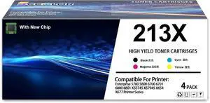 213 213X Toner Cartridge High Capacity W2130X W2131X W2132X W2133X Toner Cartridge Replacement for 213X toner Works Enterprise 5700 5800 6700 6701 6800 6801 X55745 X57945 X654 X677 Series Printers 213 213X Toner Cartridge High Capacity W2130X W2131X W2132X W2133X Toner Cartridge Replacement for 213X toner Works Enterprise 5700 5800 6700 6701 6800 6801 X55745 X57945 X654 X677 Series Printers