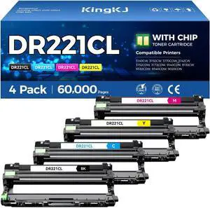 DR221CL Drum Unit (Not Toner)4-Pack Black Cyan Yellow Magent Compatible for Brother DR-221CL Imaging Drum for MFC-9130CW HL-3170CDW MFC-9340CDW HL-3140CW 3150CW MFC-9330CDW 9140CDN DCP-9020CDN Printer DR221CL Drum Unit (Not Toner)4-Pack Black Cyan Yellow Magent Compatible for Brother DR-221CL Imaging Drum for MFC-9130CW HL-3170CDW MFC-9340CDW HL-3140CW 3150CW MFC-9330CDW 9140CDN DCP-9020CDN Printer