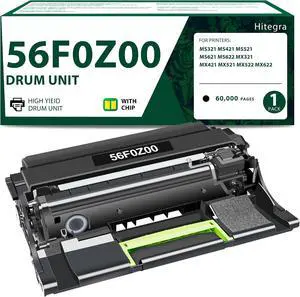 56F0Z00 Drum Unit with New Chip 60,000 Pages High Yield 56F0Z00 Drum Unit with New Chip 60,000 Pages High Yield