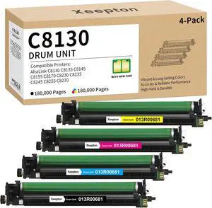 Altalink C8130 Drum Cartridge with Chip for 013R00681 Drum Unit 4-Pack Altalink C8130 Drum Cartridge with Chip for 013R00681 Drum Unit 4-Pack