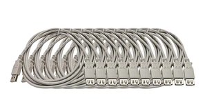 MICRO CONNECTORS 6 Feet USB 2.0 USB-A Extension Cable 10-Pack (E07-129-10P) MICRO CONNECTORS 6 Feet USB 2.0 USB-A Extension Cable 10-Pack (E07-129-10P)