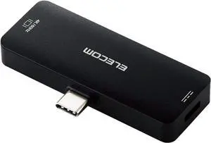 Elecom MPA-CHDMIPDBK Conversion Adapter, Type C-HDMI, For Video, 60 Hz, Power Supply Function, PD Compatible, Black Elecom MPA-CHDMIPDBK Conversion Adapter, Type C-HDMI, For Video, 60 Hz, Power Supply Function, PD Compatible, Black