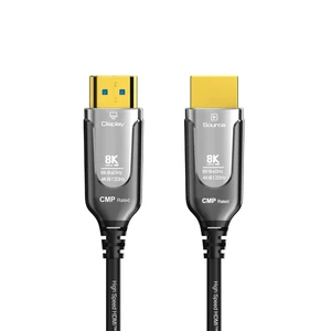 50Ft Plenum Rated 8K HDMI Cable(CMP), 48Gbps Fiber Optic Ultra High Speed Long HDMI 2.1 Cord, in Wall Plenum-Rated Cables for Pipes, HDMI to HDMI, Male to Male 50Ft Plenum Rated 8K HDMI Cable(CMP), 48Gbps Fiber Optic Ultra High Speed Long HDMI 2.1 Cord, in Wall Plenum-Rated Cables for Pipes, HDMI to HDMI, Male to Male