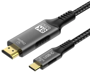 Cable 48Gbps 8K USB C to HDMI 2.1 Cable 6 Support 4K 240Hz and 60Hz(8K60Hz 2m) Cable 48Gbps 8K USB C to HDMI 2.1 Cable 6 Support 4K 240Hz and 60Hz(8K60Hz 2m)