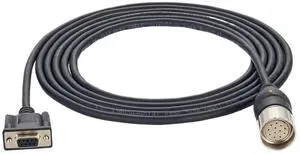 M23 12-pin to DB9 Female RS-232 Serial Cable Compatible with Connection Cable Connector M23 (CW) / D-SUB (S2BG12/K4BG9) M23 12-pin to DB9 Female RS-232 Serial Cable Compatible with Connection Cable Connector M23 (CW) / D-SUB (S2BG12/K4BG9)