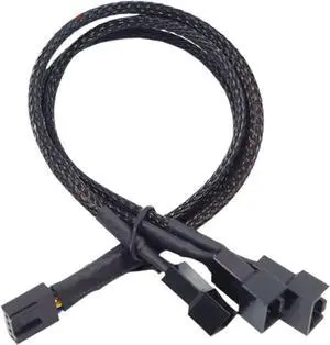 Wen ST 100Pcs/lot Computer Fan Cable ON/E in Three 4pin Expansion Cable Pwm Temperature Control Cooling Fan Hub Wen ST 100Pcs/lot Computer Fan Cable ON/E in Three 4pin Expansion Cable Pwm Temperature Control Cooling Fan Hub