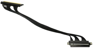 PCIe4.0 Riser Cable GEN4 for GPU Ai Server Installation high Density Full Connecting Wiring(0.38m,Straight Black) PCIe4.0 Riser Cable GEN4 for GPU Ai Server Installation high Density Full Connecting Wiring(0.38m,Straight Black)