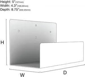 Oeveo UPS Mount 548 | UPS Uninterrupted Power Supply Wall Mount | UPSM-548 - 5H x 4.3W x 8.75L | Made in America (1) Oeveo UPS Mount 548 | UPS Uninterrupted Power Supply Wall Mount | UPSM-548 - 5H x 4.3W x 8.75L | Made in America (1)