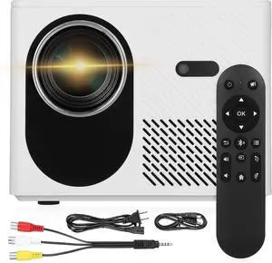 NUOBESTY Portable Mini Projector HD Home Theater Compact Lightweight Projector for Bedroom Business Presentations Training Compatible with Phone Tablet Laptop US Plug NUOBESTY Portable Mini Projector HD Home Theater Compact Lightweight Projector for Bedroom Business Presentations Training Compatible with Phone Tablet Laptop US Plug