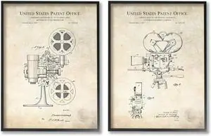Stupell Industries Vintage Movie Camera Cinema Projector Patent Diagram, Design by Karl Hronek Stupell Industries Vintage Movie Camera Cinema Projector Patent Diagram, Design by Karl Hronek