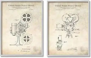 Stupell Industries Vintage Movie Camera Cinema Projector Patent Diagram, Design by Karl Hronek Stupell Industries Vintage Movie Camera Cinema Projector Patent Diagram, Design by Karl Hronek