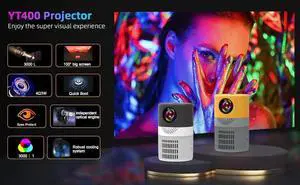 VR robot Portable Projector, Mini Projector 1080P FHD 100" Screen Supported,Movie Projector, Compatible with iOS/Android/PC/Xbox/PS5 VR robot Portable Projector, Mini Projector 1080P FHD 100" Screen Supported,Movie Projector, Compatible with iOS/Android/PC/Xbox/PS5