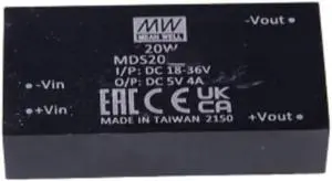 Mean Well MDS Power Supply Converter MDS20A-15 20W 1333mA Mean Well MDS Power Supply Converter MDS20A-15 20W 1333mA