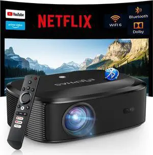 4K Projector with Wifi and Bluetooth, ELEPHAS Outdoor Movie Projector Compatible with NETFLIX/Prime Video/YouTube, 100,000+ Apps Supported, Smart Video Projector for HDMI/USB/iOS/Android/Windows 4K Projector with Wifi and Bluetooth, ELEPHAS Outdoor Movie Projector Compatible with NETFLIX/Prime Video/YouTube, 100,000+ Apps Supported, Smart Video Projector for HDMI/USB/iOS/Android/Windows