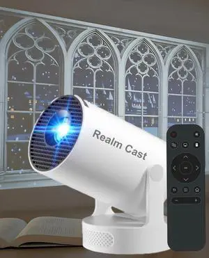 Projector for reading, 4K Book Projector for Reading Fantasy Ambience Scenes, with Wifi & Bluetooth, 160 ANSI, 210° Rotation, ±15° Auto Keystone Correction Video Projector Projector for reading, 4K Book Projector for Reading Fantasy Ambience Scenes, with Wifi & Bluetooth, 160 ANSI, 210° Rotation, ±15° Auto Keystone Correction Video Projector