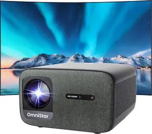 OmniStar 4K Projector with WiFi and Bluetooth, Mini Projector for Iphone 1080P Full HD with Speaker, Auto Focus/1500 ANSI/WIFI6/5G, 200" Display Compatible with iOS/Android/HDMI/USB/TV Stick L80 OmniStar 4K Projector with WiFi and Bluetooth, Mini Projector for Iphone 1080P Full HD with Speaker, Auto Focus/1500 ANSI/WIFI6/5G, 200" Display Compatible with iOS/Android/HDMI/USB/TV Stick L80