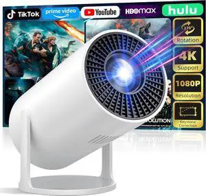 Mini Projector Portable Proyector 4K Support, Full HD 1080P Small Projector with 270° Rotatable Stand, Movie Projector Compatible with TV Stick/Smartphone/HDMI/USB for Bedroom/ Outdoor Camping Mini Projector Portable Proyector 4K Support, Full HD 1080P Small Projector with 270° Rotatable Stand, Movie Projector Compatible with TV Stick/Smartphone/HDMI/USB for Bedroom/ Outdoor Camping