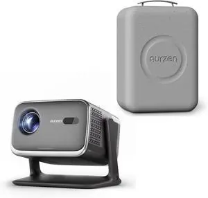 Aurzen BOOM mini Google TV Movie Projector with WiFi and Bluetooth, Voice Control, 20W Dolby Audio, Real-Time Focus, Smart Portable Outdoor Projector Bundle with EPP Carrying Case, Black Aurzen BOOM mini Google TV Movie Projector with WiFi and Bluetooth, Voice Control, 20W Dolby Audio, Real-Time Focus, Smart Portable Outdoor Projector Bundle with EPP Carrying Case, Black
