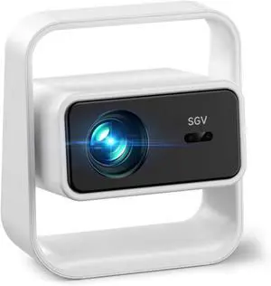SGV Smart Mini Projector, Electric Focus Keystone Correction, 1080P 4K Supported, Android 12.0, Dual-Band WiFi, HDMI/USB, Portable Projector for Bedroom, Outdoor, Home Theater Gaming SGV Smart Mini Projector, Electric Focus Keystone Correction, 1080P 4K Supported, Android 12.0, Dual-Band WiFi, HDMI/USB, Portable Projector for Bedroom, Outdoor, Home Theater Gaming