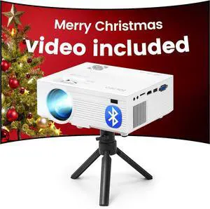 Proyector portatil con Bluetooth Mejorado 2025 Full HD 1080P 380ANSI Lumen HDMI/VGA/AV/USB para Cine en Casa y Películas al Aire Libre |Día de Navidad 3 años de Garantía y Servicio en EE.UU. Proyector portatil con Bluetooth Mejorado 2025 Full HD 1080P 380ANSI Lumen HDMI/VGA/AV/USB para Cine en Casa y Películas al Aire Libre |Día de Navidad 3 años de Garantía y Servicio en EE.UU.
