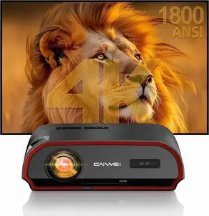 2025 Smart 4K Projector for Daylight Viewing |1800ANSI Lumens, Android TV & WiFi 6 | 300" Home Theater & Outdoor Movie, DSP Audio & Bluetooth 5.2, HDMI , USB, Focus & Keystone, Rear Ceiling Mounted 2025 Smart 4K Projector for Daylight Viewing |1800ANSI Lumens, Android TV & WiFi 6 | 300" Home Theater & Outdoor Movie, DSP Audio & Bluetooth 5.2, HDMI , USB, Focus & Keystone, Rear Ceiling Mounted