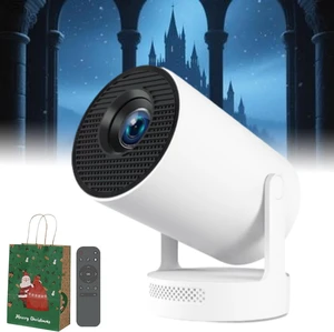 Castle Window Projector, Mini 210° Smart Projector With Extra Large-Screen Display, 210° Adjustable, With Wifi And Bluetooth, 8000 Lumens Support 4k, 5w Speaker, For Walls, Ceilings, Floor (1pc) Castle Window Projector, Mini 210° Smart Projector With Extra Large-Screen Display, 210° Adjustable, With Wifi And Bluetooth, 8000 Lumens Support 4k, 5w Speaker, For Walls, Ceilings, Floor (1pc)