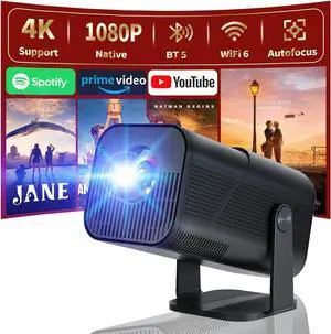 Projector with WiFi and Bluetooth,Mini 1080P Full HD Smart Projector with Android, ,4k Support Portable Outdoor Projector,Movie Proyector Auto Keystone, for Home Theater, Camping, Gaming Projector with WiFi and Bluetooth,Mini 1080P Full HD Smart Projector with Android, ,4k Support Portable Outdoor Projector,Movie Proyector Auto Keystone, for Home Theater, Camping, Gaming