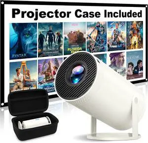 Mini Projector, Native 1080P Portable Projector with Carrying Case, 4K Support, 270°Rotatable Outdoor Movie Proyector, Home Theater Projector Compatible with Phone/TV Stick/Laptop/PS4/HDMI/USB Mini Projector, Native 1080P Portable Projector with Carrying Case, 4K Support, 270°Rotatable Outdoor Movie Proyector, Home Theater Projector Compatible with Phone/TV Stick/Laptop/PS4/HDMI/USB