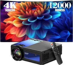 Mini Projector ,5G Wifi Bluetooth Projector,Staratlas 12000L Native 1920*1080 P Video Projector, Outdoor Projector , Home Theater Compatible with HDMI/USB ,for Portable Movie Video (Black-Blue) Mini Projector ,5G Wifi Bluetooth Projector,Staratlas 12000L Native 1920*1080 P Video Projector, Outdoor Projector , Home Theater Compatible with HDMI/USB ,for Portable Movie Video (Black-Blue)