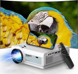 Mini Projector with WiFi and Bluetooth, 12000L Native 1080P HD Projector 4K Supported, Portable Phone Projector for Android and IOS, HDMI/USB/PC/TV Stick/Switch Supported (White-Gris) Mini Projector with WiFi and Bluetooth, 12000L Native 1080P HD Projector 4K Supported, Portable Phone Projector for Android and IOS, HDMI/USB/PC/TV Stick/Switch Supported (White-Gris)