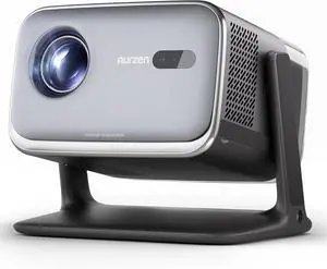 Aurzen BOOM mini Google TV 4K Supported Smart Projector with WiFi and Bluetooth, Outdoor & Home Movie Projector with 20W Speakers DoIby Audio, Real-Time Focus & Keystone, 500 ANSI Lumens, Metallic Aurzen BOOM mini Google TV 4K Supported Smart Projector with WiFi and Bluetooth, Outdoor & Home Movie Projector with 20W Speakers DoIby Audio, Real-Time Focus & Keystone, 500 ANSI Lumens, Metallic