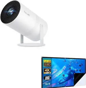 Mini Portable Projector 1080P FHD Supported + 100-Inch Projector Screen Bundle Ultimate Home Theater & Outdoor Viewing Experience Mini Portable Projector 1080P FHD Supported + 100-Inch Projector Screen Bundle Ultimate Home Theater & Outdoor Viewing Experience