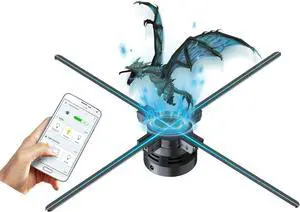 3DHologramFan 46cm and 70cm HologramFan with Remote/Bluetooth/WIFI/700 Video Library,Holographic Fan with HD LED 2000*1444PX Resolution Picture Fan Spinner Small for Shop/Bar/Christmas/Halloween 3DHologramFan 46cm and 70cm HologramFan with Remote/Bluetooth/WIFI/700 Video Library,Holographic Fan with HD LED 2000*1444PX Resolution Picture Fan Spinner Small for Shop/Bar/Christmas/Halloween