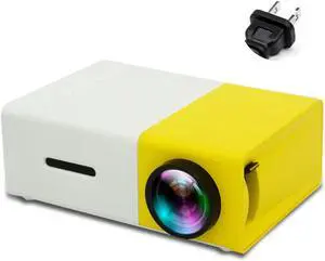 YG300 LED Projector 480x272 Pixels Supports 1080P USB Portable Home Media Video Player Laptop Projector, yellow white, US Plug YG300 LED Projector 480x272 Pixels Supports 1080P USB Portable Home Media Video Player Laptop Projector, yellow white, US Plug
