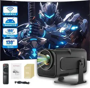 Portable Projector Beammer Dual Wifi6 BT5.0 4K Native 1080P Android 11 Projector 390ANSI Cinema Outdoor Portable Projector Beammer Dual Wifi6 BT5.0 4K Native 1080P Android 11 Projector 390ANSI Cinema Outdoor