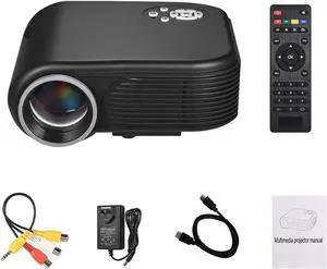 3D Portable LED Mini Video Projector 1080P Supported 30-100 Inch Projection Size with AV/VGA/USB/TF/HD Input Multimedia Video Projector 3D Portable LED Mini Video Projector 1080P Supported 30-100 Inch Projection Size with AV/VGA/USB/TF/HD Input Multimedia Video Projector