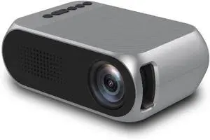 Mini Projector, 1080P Portable Projector, Supported Home Theater Movie Projector Compatible with TV Stick/HDMI/AV/USB/Laptop/DVD for Home Entertainment (Color : Silver) Mini Projector, 1080P Portable Projector, Supported Home Theater Movie Projector Compatible with TV Stick/HDMI/AV/USB/Laptop/DVD for Home Entertainment (Color : Silver)
