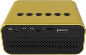 The New YT500 Mini Projector 24ANS high Score, Slim fuselage Home Projector Micro Children's Family Portable LED Mobile Projector (Color : British regulatory, Size : Yellow) The New YT500 Mini Projector 24ANS high Score, Slim fuselage Home Projector Micro Children's Family Portable LED Mobile Projector (Color : British regulatory, Size : Yellow)