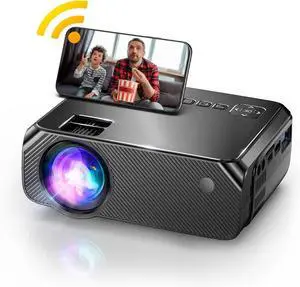Mini WiFi Projector for Outdoor Movies, 8500L High Brightness, 1080p HD Video Projector for iPhone & 200'' Display Supported, Compatible with Phone/TV Stick/HDMI/USB/VGA, Home Theater Mini WiFi Projector for Outdoor Movies, 8500L High Brightness, 1080p HD Video Projector for iPhone & 200'' Display Supported, Compatible with Phone/TV Stick/HDMI/USB/VGA, Home Theater