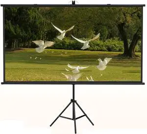 60'' Projector Screen with Stand Portable Projection Screen 4:3 16:9 Mobile Movie Screen Video Projection Screen for Home Theater Camping Party(60inch (4:3)) 60'' Projector Screen with Stand Portable Projection Screen 4:3 16:9 Mobile Movie Screen Video Projection Screen for Home Theater Camping Party(60inch (4:3))