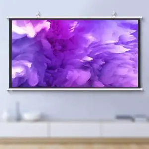 30" 40" 50" 60" 72" Manual Pull Down Projector Screen Home Theater Projection Screen 4K HD Movie Screen, Anti-Crease, Easy Roll Up(60 Inch (16:9)) 30" 40" 50" 60" 72" Manual Pull Down Projector Screen Home Theater Projection Screen 4K HD Movie Screen, Anti-Crease, Easy Roll Up(60 Inch (16:9))