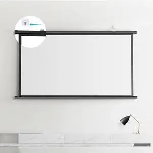 Manual Pull Down Projector Screen 50inch 60inch Wall Mounted Ceiling Projection Screen Roll Up Movie Screen for Home Theater/Cinema(60inch(16:9)) Manual Pull Down Projector Screen 50inch 60inch Wall Mounted Ceiling Projection Screen Roll Up Movie Screen for Home Theater/Cinema(60inch(16:9))