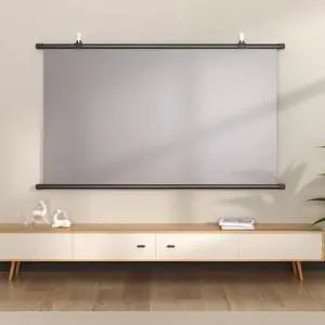 Projector Screen Manual HD Projector Screen, Anti-Crease Wall Mounted Pull Down Projection Screen 3 4:3/16:9 Retractable Video Screen for Home Theater Office, U Projector Screen Manual HD Projector Screen, Anti-Crease Wall Mounted Pull Down Projection Screen 3 4:3/16:9 Retractable Video Screen for Home Theater Office, U