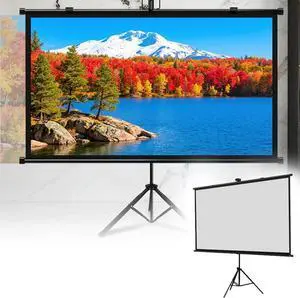 60'' 72'' Universal Projector Screen with Stand Portable Projection Screen Manual Pull Down Movie Screen for Home Theater Camping Party(72inch (16:9)) 60'' 72'' Universal Projector Screen with Stand Portable Projection Screen Manual Pull Down Movie Screen for Home Theater Camping Party(72inch (16:9))