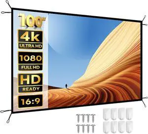 Yaber Projector Screen 4K 16:9 HD Portable Projection Movie Screen Indoor Home Theater Display, Portable Presentation Screen 80" Yaber Projector Screen 4K 16:9 HD Portable Projection Movie Screen Indoor Home Theater Display, Portable Presentation Screen 80"
