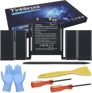 A1819 A1706 Laptop Battery Compatible with MacBook Pro 13 inch Touch Bar (Late 2016, Mid 2017) with Tools EMC3071 EMC3163 11.41V 49.29Wh A1819 A1706 Laptop Battery Compatible with MacBook Pro 13 inch Touch Bar (Late 2016, Mid 2017) with Tools EMC3071 EMC3163 11.41V 49.29Wh